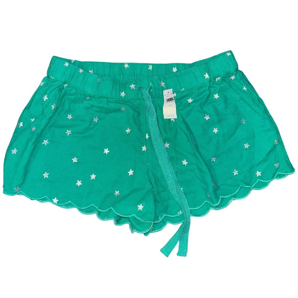 Aerie women’s sleepwear green star sleep shorts pajamas NWT (small)